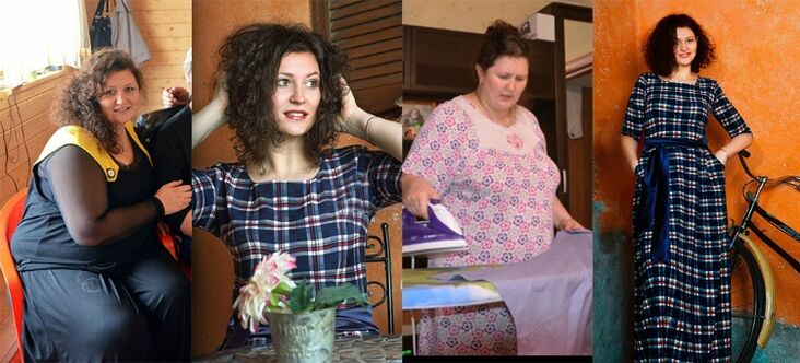 Woman before and after following Dukan diet